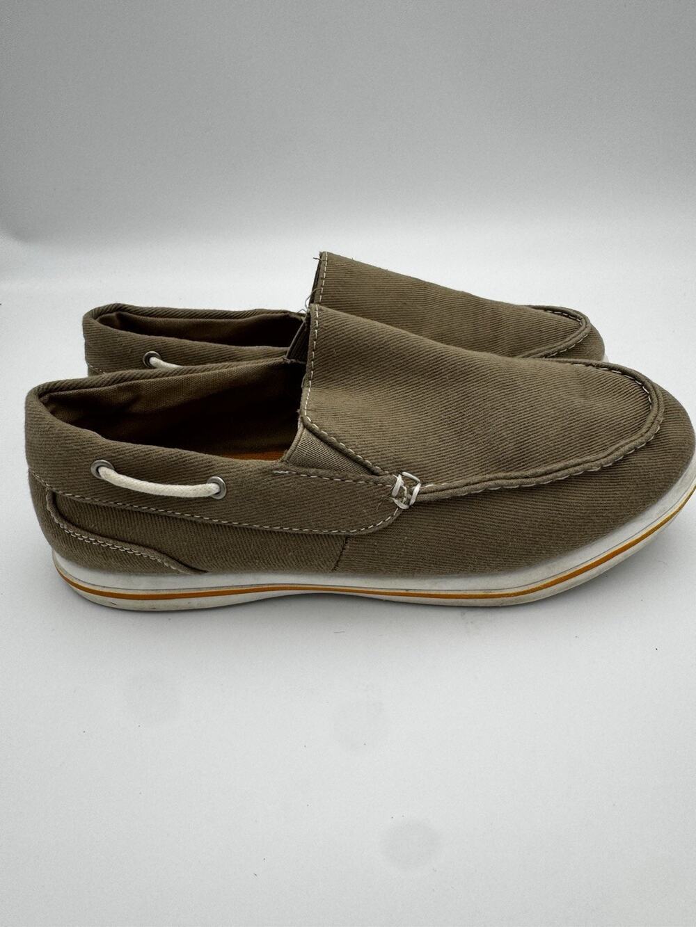 American Eagle AE Women’s Canvas Boat Shoes Slip On Taupe Size 5.5